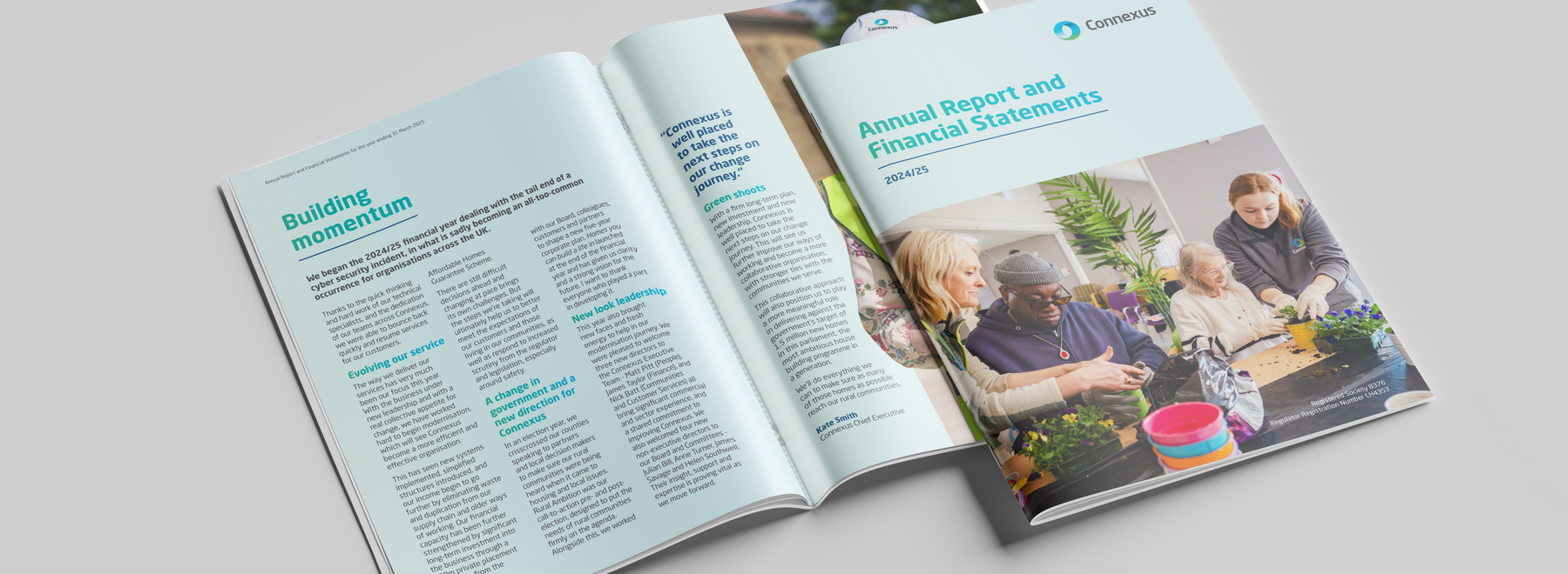 annual report magazine mockup